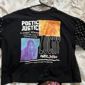Fashion-nova colorful Tupac graphic shirt